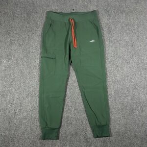 Lago Green Scrub Pants Women's Medium Medical nurse cargo pocket uniform #2939